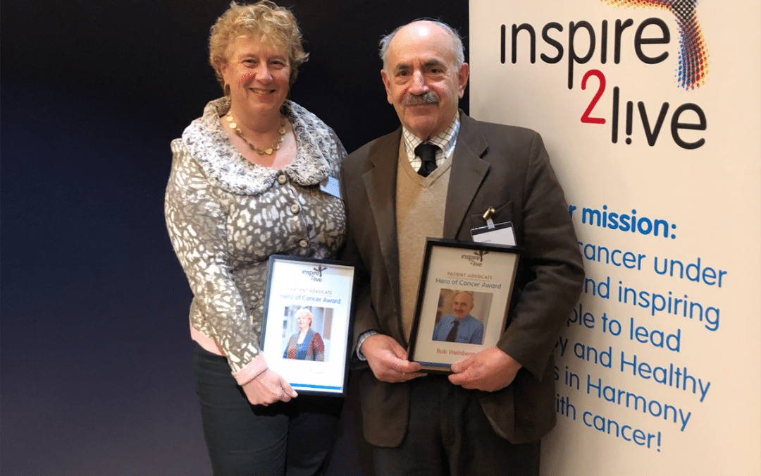 Patient advocate hero of cancer awards for Laura van ‘t Veer and Bob Weinberg