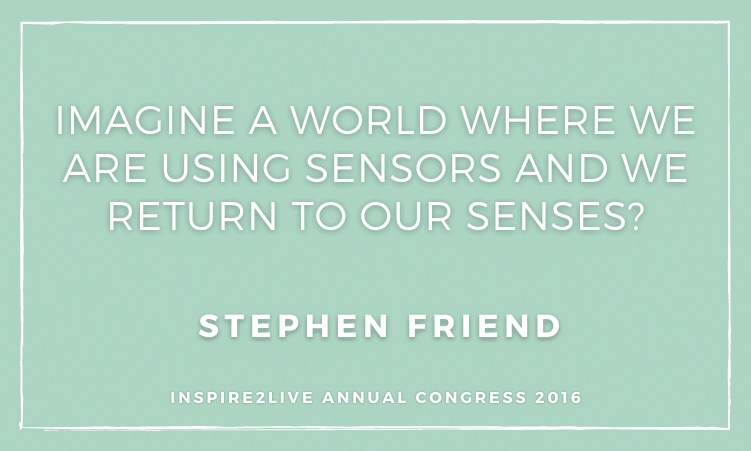 Imagine a world where we are using sensors and we return to our senses?