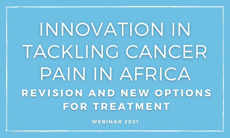 Rob Tenbrinck about innovation in tackling cancer pain in Africa