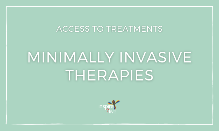 Achievements Inspire2Live - Access to treatments - Minimally invasive therapies