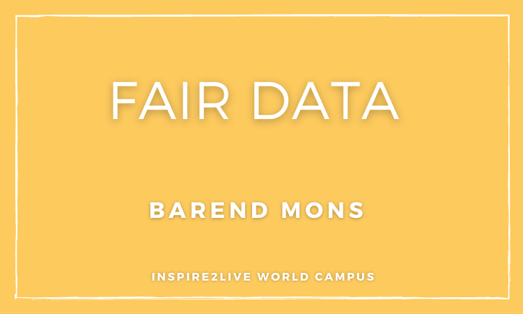 Barend Mons on FAIR data