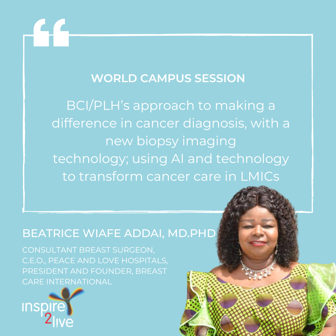 Beatrice Wiafe on BCI/PLH’s approach to making a difference in cancer diagnosis, with a new biopsy imaging technology; using AI and technology to transform cancer care in LMICs