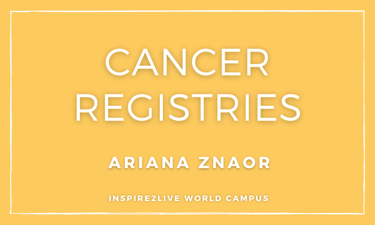 Cancer registries - Ariana Znaor