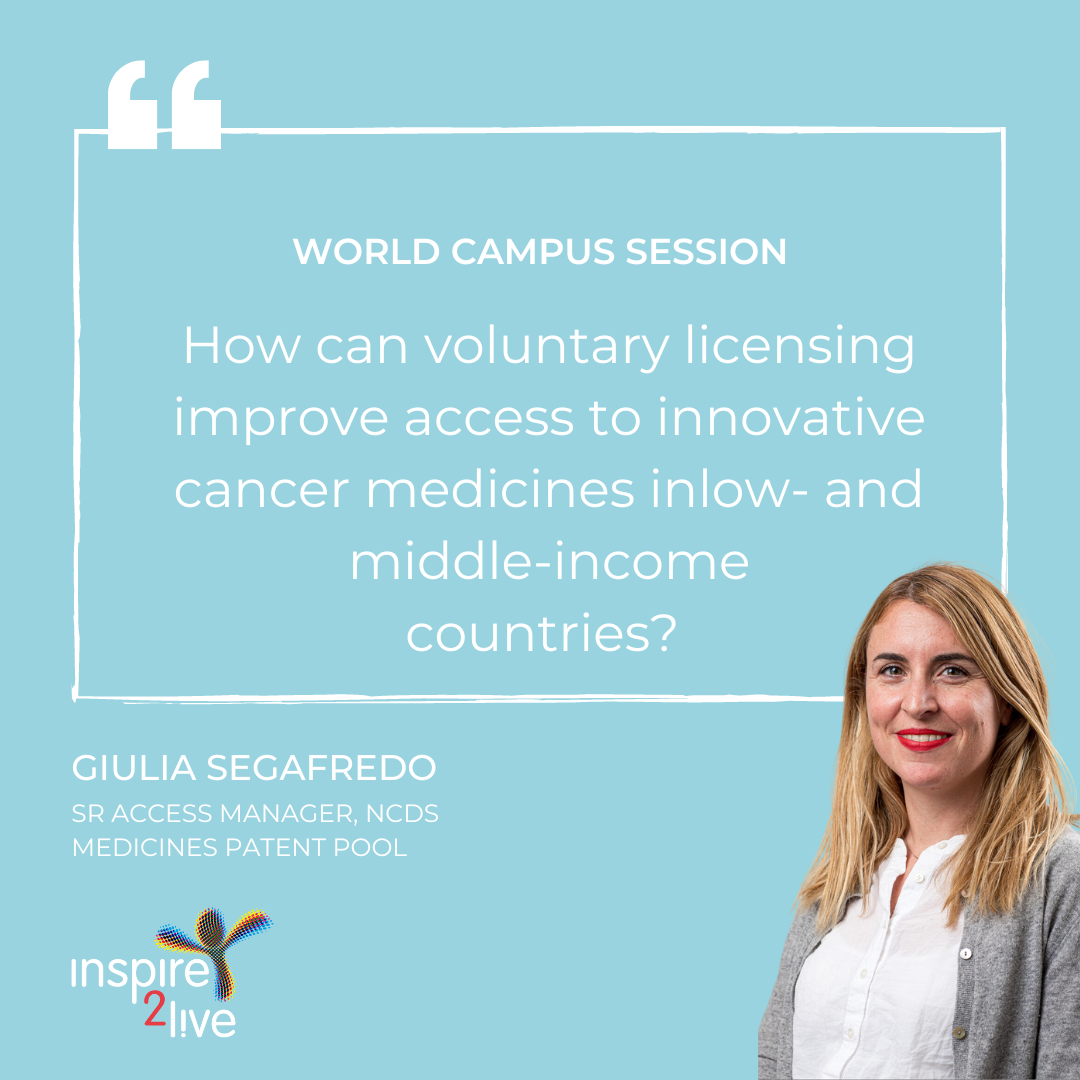 Giulia Segafredo on How can voluntary licensing improve access to innovative cancer medicines inlow- and middle-income countries