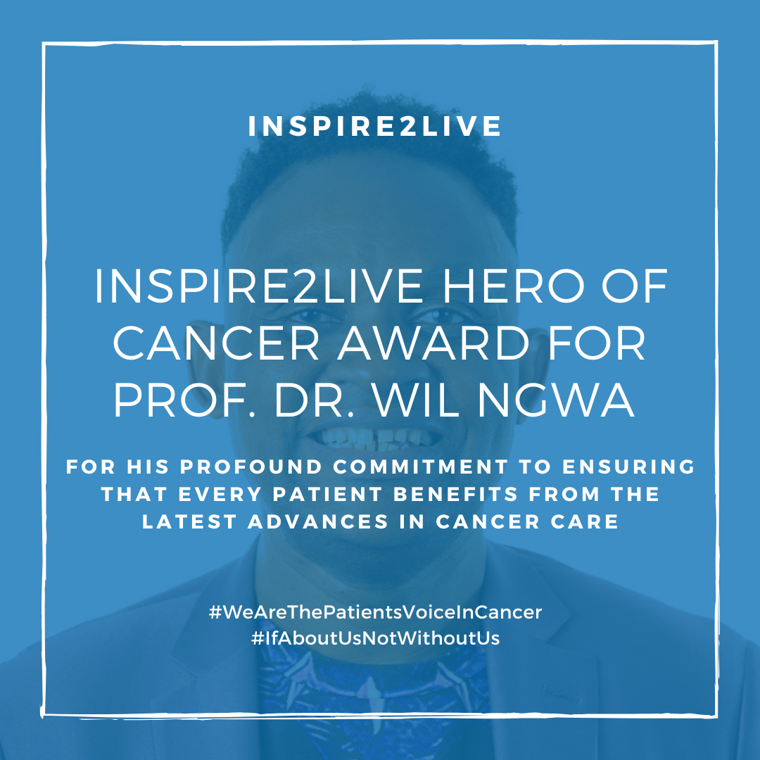 Inspire2Live Hero of Cancer Award for Professor Dr. Wil Ngwa (1) Inspire2Live Hero of Cancer Award for Professor Dr. Wil Ngwa (1)