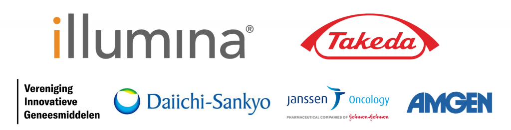 We are thankful to this year’s sponsors of our Annual Congress: Illumina, Takeda, Vereniging Innovatieve Geneesmiddelen, Daiichi-Sankyo, Janssen Oncology and AMGEN