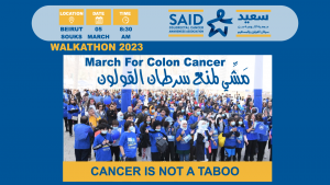 SAID NGO Lebanon Walkathon March for Colon Cancer 2023