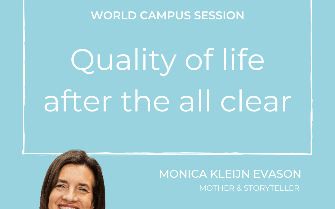 Monica Kleijn Evason on Quality of life after the all clear